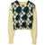 Burberry Burberry Argyle-Intarsia Cropped Cotton Jumper SHERBET