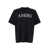 AMIRI Black T-Shirt With Logo Lettering Print In Cotton Man Black