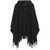 EA7 Ea7 Emporio Armani Fringed Wool Cape GREY