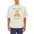 Palm Angels Palm Angels Printed Cotton T-Shirt Beige