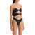 TROPIC of C One-Piece High Twist Swims BLACK TERRA