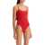 HUNZA G. Petra One-Piece Swims RED