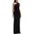 CHRISTOPHER ESBER Asymmetric American Neckline Dress With Asym BLACK