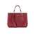 Emporio Armani EMPORIO ARMANI MYEA BURGUNDY SMALL SHOPPING BAG Red