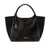 Emporio Armani EMPORIO ARMANI BLACK MONOGRAM HANDBAG Black