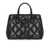 Emporio Armani EMPORIO ARMANI BLACK LARGE QUILTED HANDBAG Black