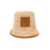 JACQUEMUS 'Le Bob Soli' Beige Bucket Hat With Logo Patch In Raffia Woman Beige