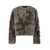 YVES SALOMON Grey Cropped Fur With Flap Side Pockets In Lambskin Woman GREY