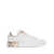 Dolce & Gabbana 'Portofino' White And Gold Low Top Sneakers With Logo In Leather Woman WHITE