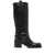 ASH Ash Calf Leather Stan Boots With Heel Black