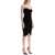 NORMA KAMALI Draped Jersey Dress BLACK