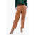 forte_forte Wool Blend Pants With Elastic Waistband Orange