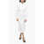 Alexander McQueen Popeline Flared Shirt Dress With Utility Pockets White