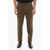 CORNELIANI Double-Pleated Twill Cotton Blend Chinos Pants Brown