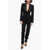 Alexander McQueen Wool Jumpsuit With Satin Peak Lapel Black