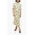 Jil Sander 3/4-Sleeved Embroidered Shirt Dress Yellow