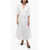 Jil Sander Popeline Cotton Flared Shirt Dress With Hidden Buttoning White