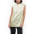 Jil Sander Sleeveless Silk Blend Blouse With Pleated Design Green