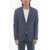 CORNELIANI Cc Collection Notch Lapel Unlined 2-Button Blazer Blue