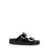 Birkenstock 'Arizona Big Buckle' Black Sandals With Logo Lettering On The Buckle In Leather Woman Black