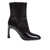 Michael Kors Michael Kors Crackle Leather Ankle Boot Black