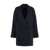 Hugo Boss Boss Double-Breasted Wool Coat BLUE