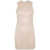 Saint Laurent Saint Laurent Stretch Tulle Short Dress Beige