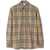 Burberry Burberry Check Motif Cotton Shirt Beige