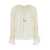 Chloe Cream White Loose Blouse With Drawstring In Silk Woman WHITE