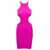 REINA OLGA Ele Mini Dress With Cut-Out Detailing In Fuchsia Technical Fabric Woman Purple