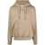 Off-White Off-White Logo Cotton Hoodie Beige