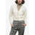 Peserico Cropped Cardigan With Embroidered Detail White