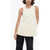 Jil Sander Bare Back Designed Knitted Tank Top White