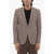 CORNELIANI Cc Collection Linen Blend Reset Blazer With Side Vents And P Brown