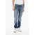 CORNELIANI Id Luxury Denim Embroidered Denims With Stonewash Effect Blue