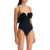 Magda Butrym One-Piece Flower Swims BLACK