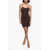 Givenchy Knitted Monogram Mini Dress With Lurex Detail Brown