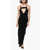 Rick Owens Luxor Knitted Sling Sheath Dress With Cut-Outs Black