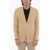 CORNELIANI Cc Collection Windowpane Check Pure Flax Blazer Beige