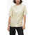 Jil Sander Crew Neck Stretch Viscose T-Shirt Beige