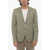 CORNELIANI Cc Collection District Check Virgin Wool 2-Button Blazer Wit Green