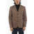 CORNELIANI Id Quilted Bomber Jacket With Notch Lapel Brown