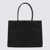 Tory Burch Tory Burch Black Faux Leather Ella Vio Tote Bag Black