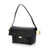 JACQUEMUS 'Le Rond Carre' Black Shoulder Bag With Shoulder Strap In Leather Woman Black