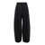 JACQUEMUS 'Le Pantalon Paseo' Black Pants With Belt Loops And Wide Leg In Viscose Blend Stretch Woman Black