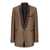 AMIRI Tweed Sequin Shawl Blazer BROWN