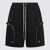 Rick Owens Rick Owens Drkshdw Black Cotton Shorts Black