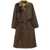 Barbour Barbour Long Double-Breasted Trench Coat With Belt Barbour X Ganni BROWN