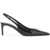 Dolce & Gabbana Glossy Leather Slingback Dã© NERO