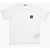 STONE ISLAND KIDS Crewneck T-Shirt With Contrasting Logo Patch White